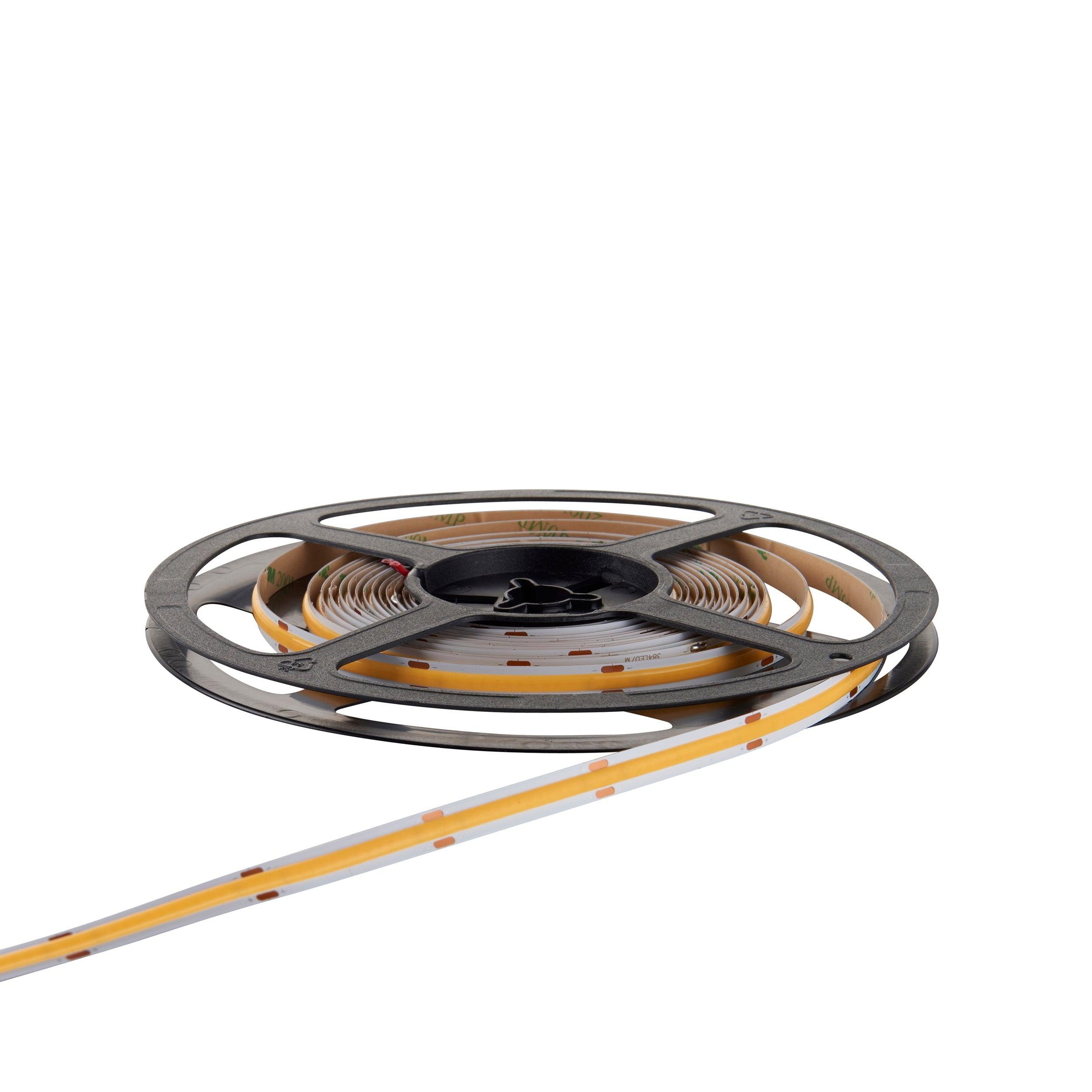 orionpro led ip20 4000k 10w m 5m 50w led flexible strip light by saxby lighting, close up image 288