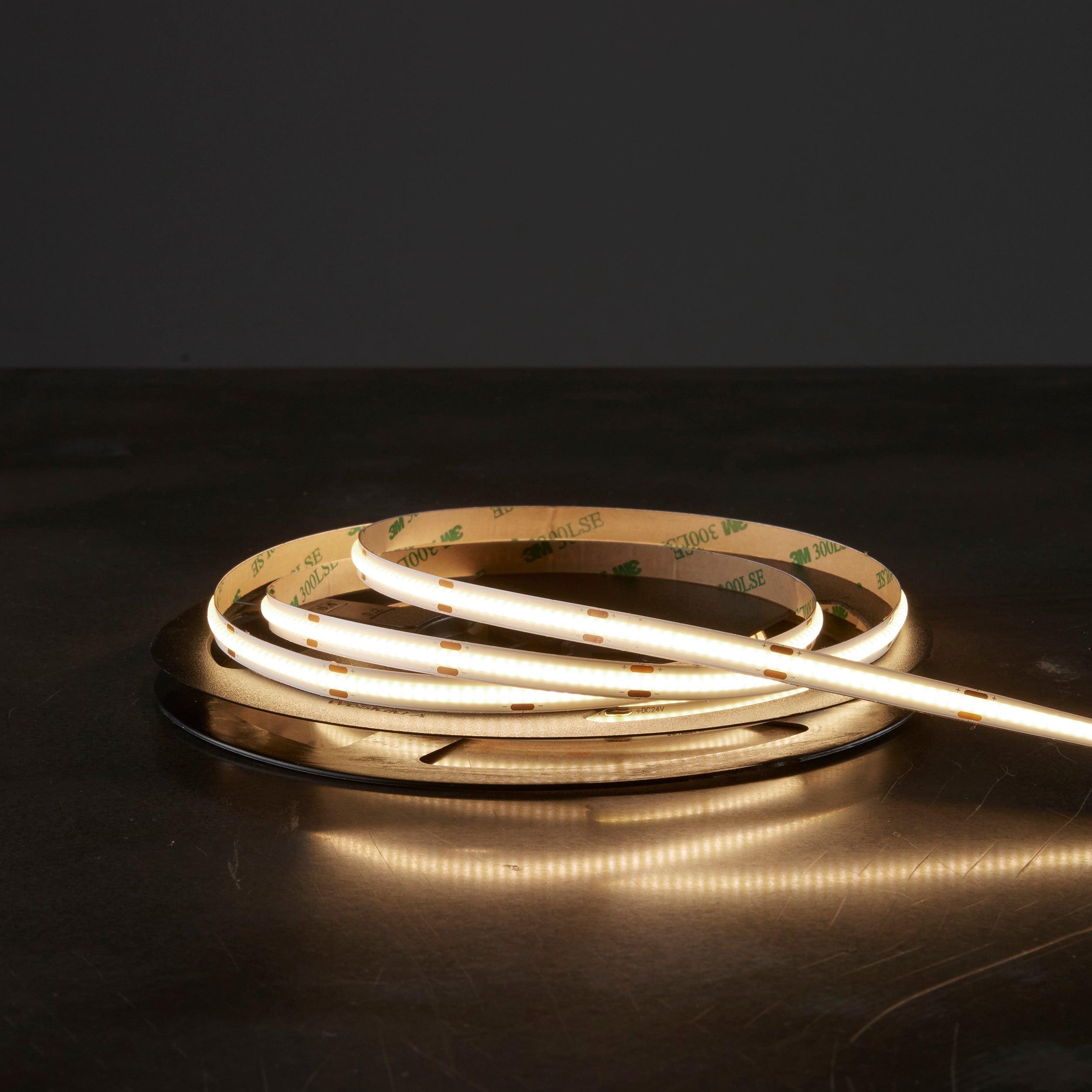 orionpro led ip20 4000k 10w m 5m 50w led flexible strip light by saxby lighting, close up image 154