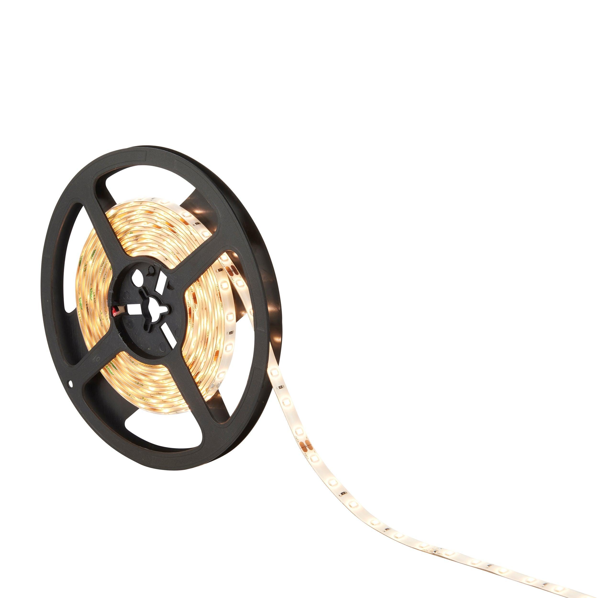 orion65 led 3000k 4 8w m 5m ip65 24w led flexible strip lightby saxby lighting