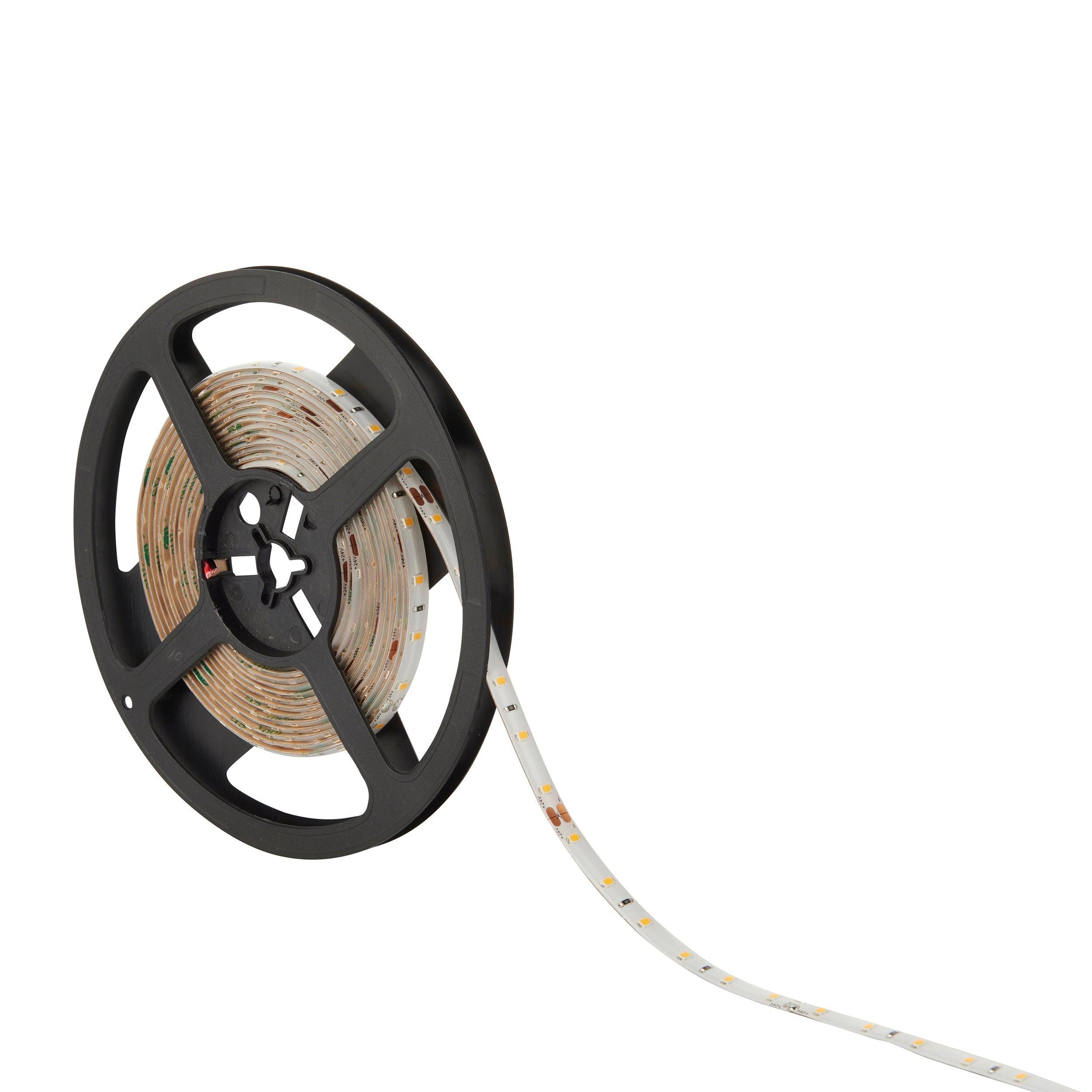 orion65 led 3000k 4 8w m 5m ip65 24w led flexible strip lightby Saxby Lighting, close up image