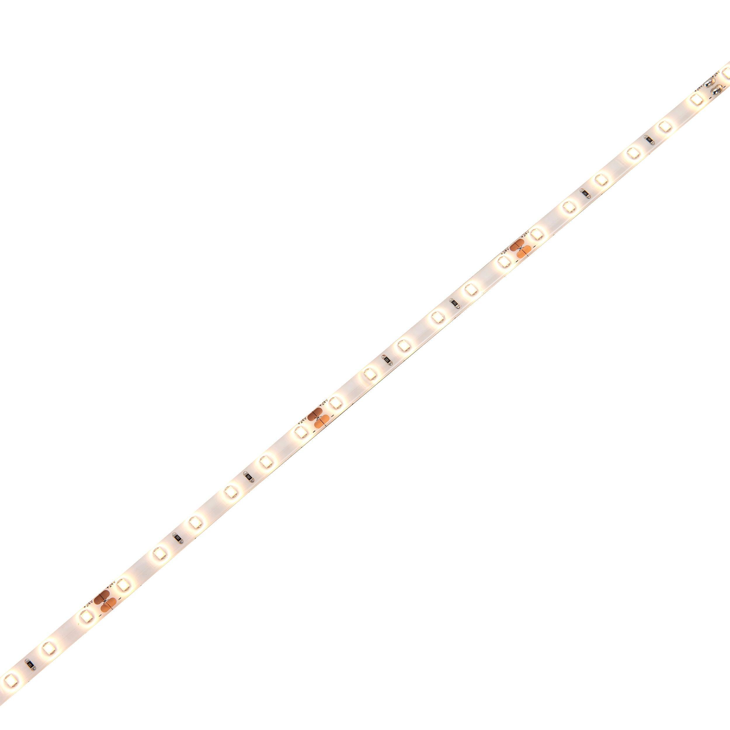 orion65 led 3000k 4 8w m 5m ip65 24w led flexible strip light by saxby lighting, close up image 287