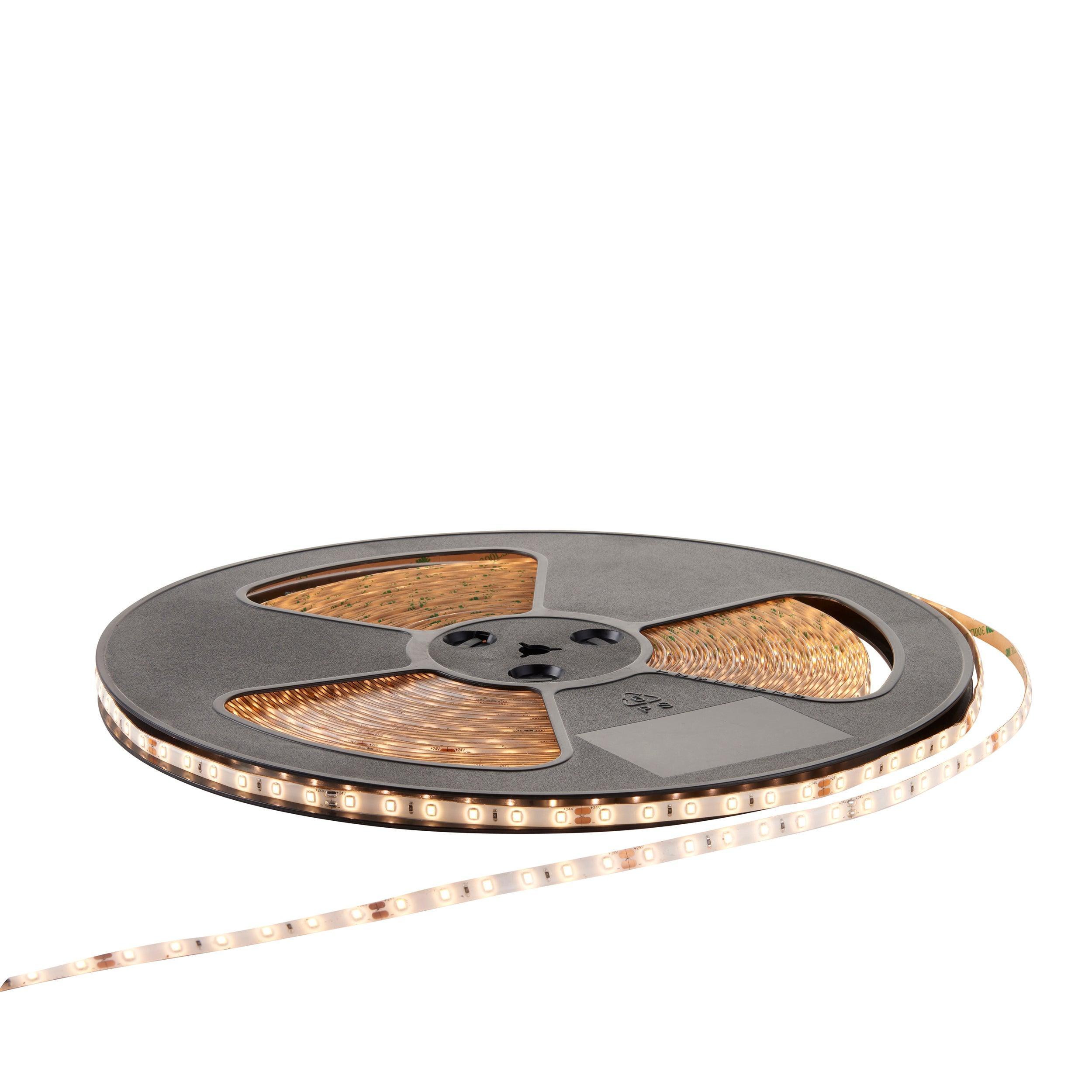 orion65 led 3000k 4 8w m 30m ip65 144w led flexible strip light by saxby lighting, close up image 322