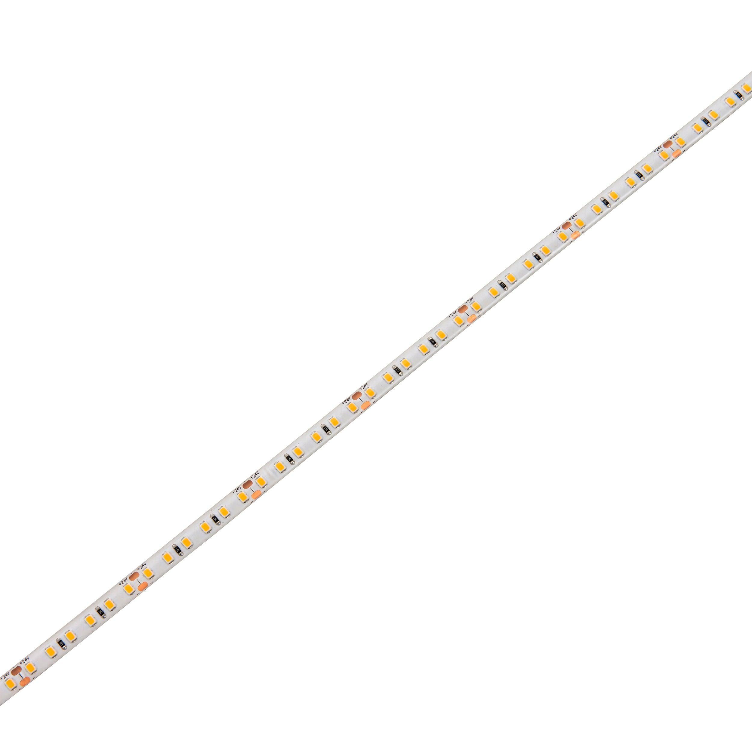 orion65 led 3000k 9 6w m 5m ip65 48w led flexible strip light by saxby lighting, close up image 195