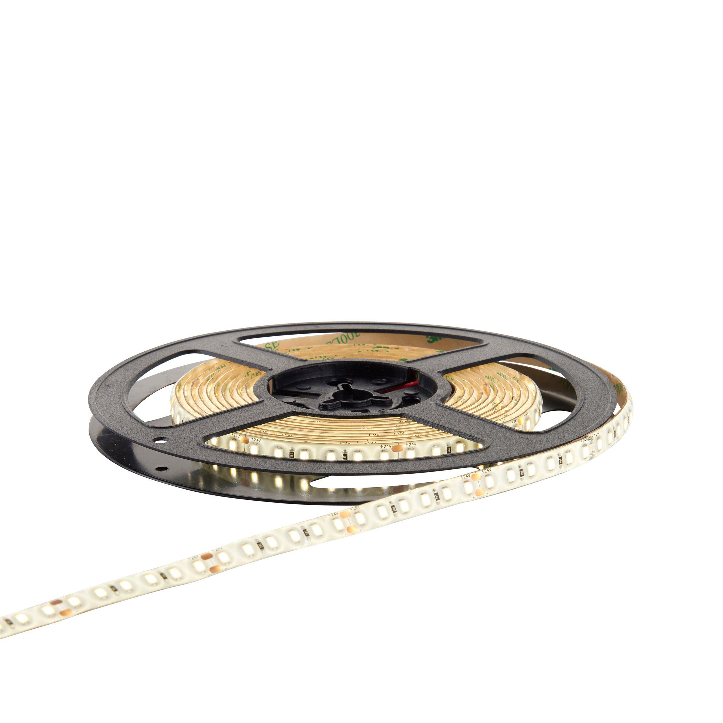orion65 led 4000k 9 6w m 5m ip65 48w led flexible strip light by saxby lighting, close up image 331