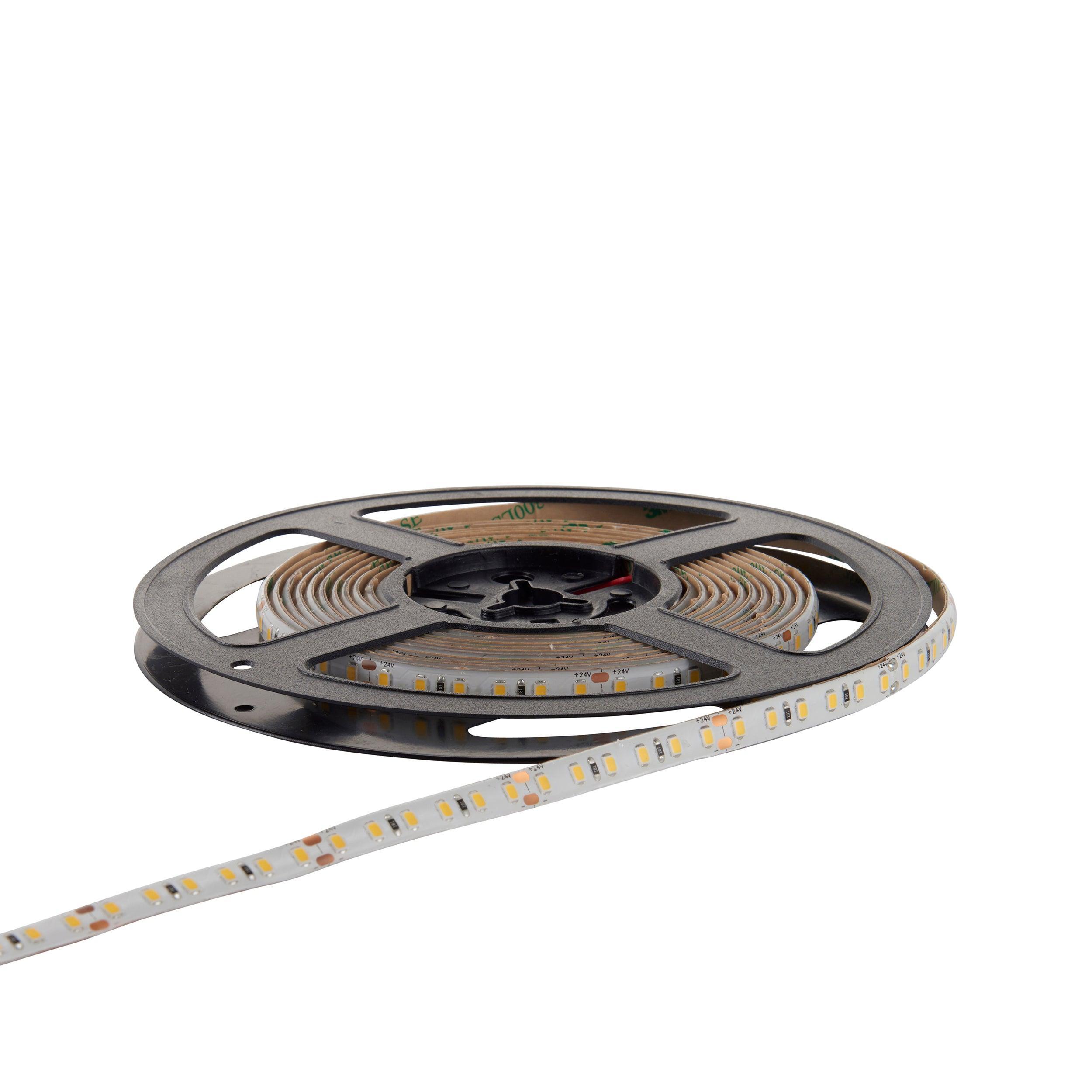 orion65 led 4000k 9 6w m 5m ip65 48w led flexible strip light by saxby lighting, close up image 284