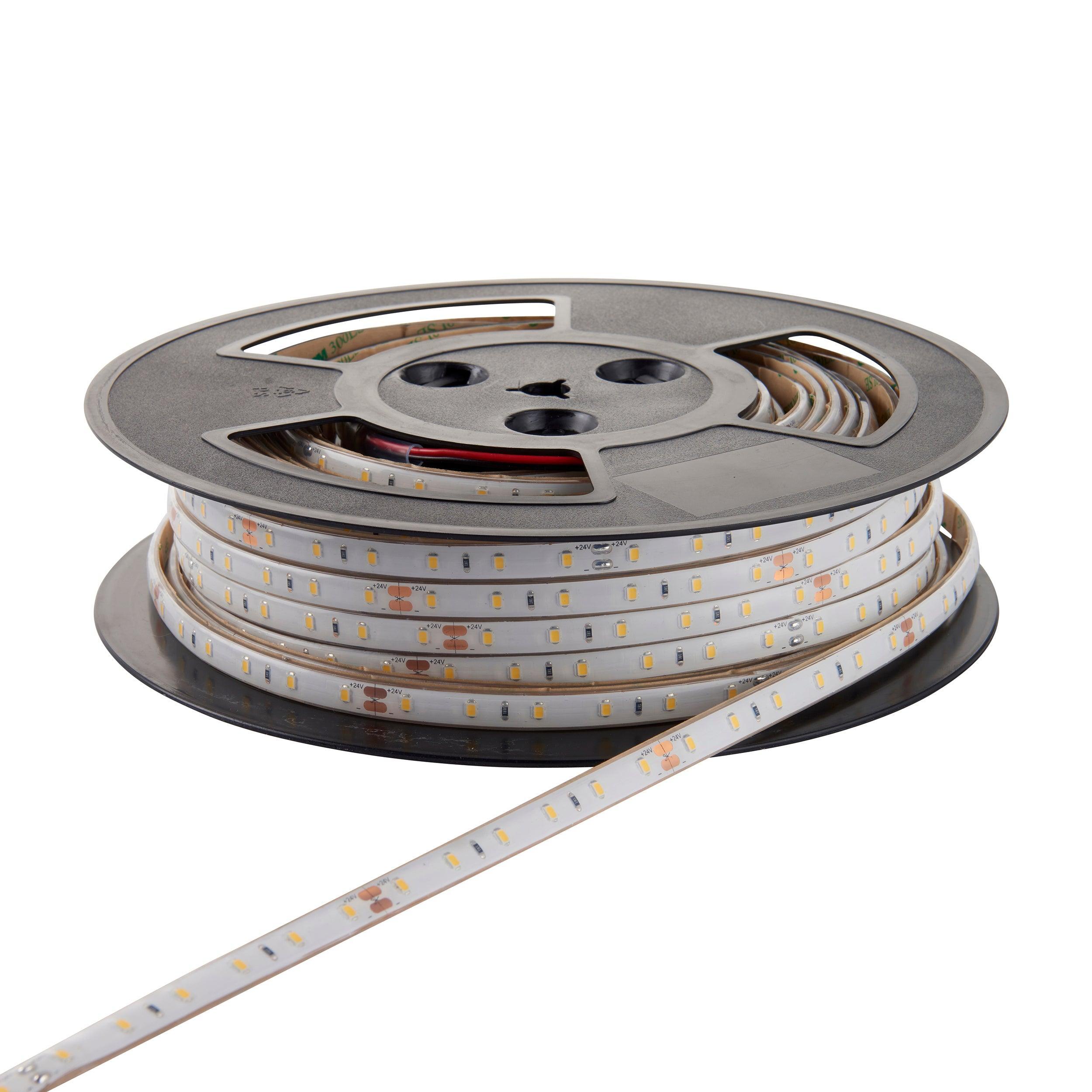 orion67 led 4000k 4 8w m 30m ip67 144w led flexible strip light by saxby lighting, close up image 269