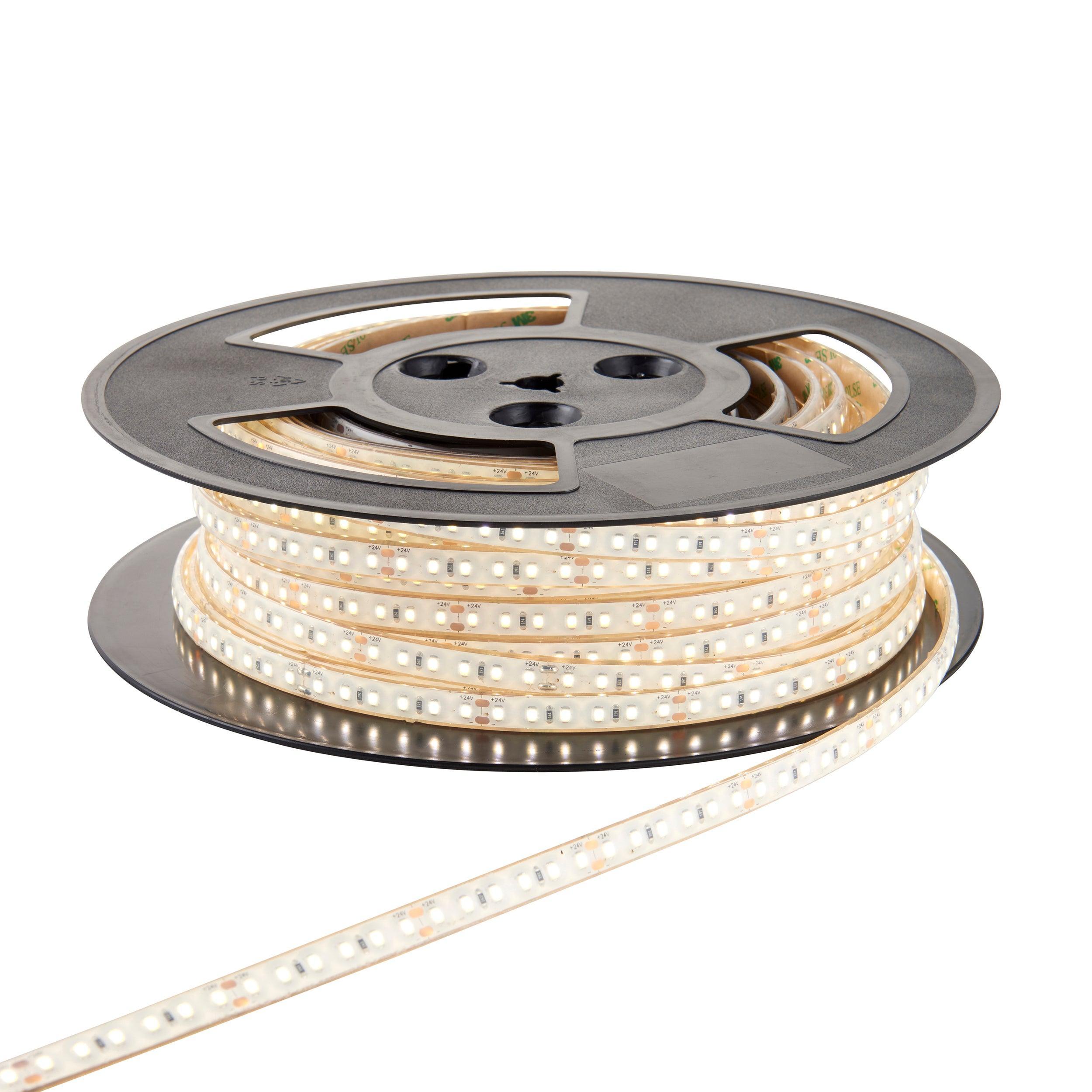 orion67 led 4000k 9 6w m 30m ip67 288w led flexible strip light by saxby lighting, close up image 314