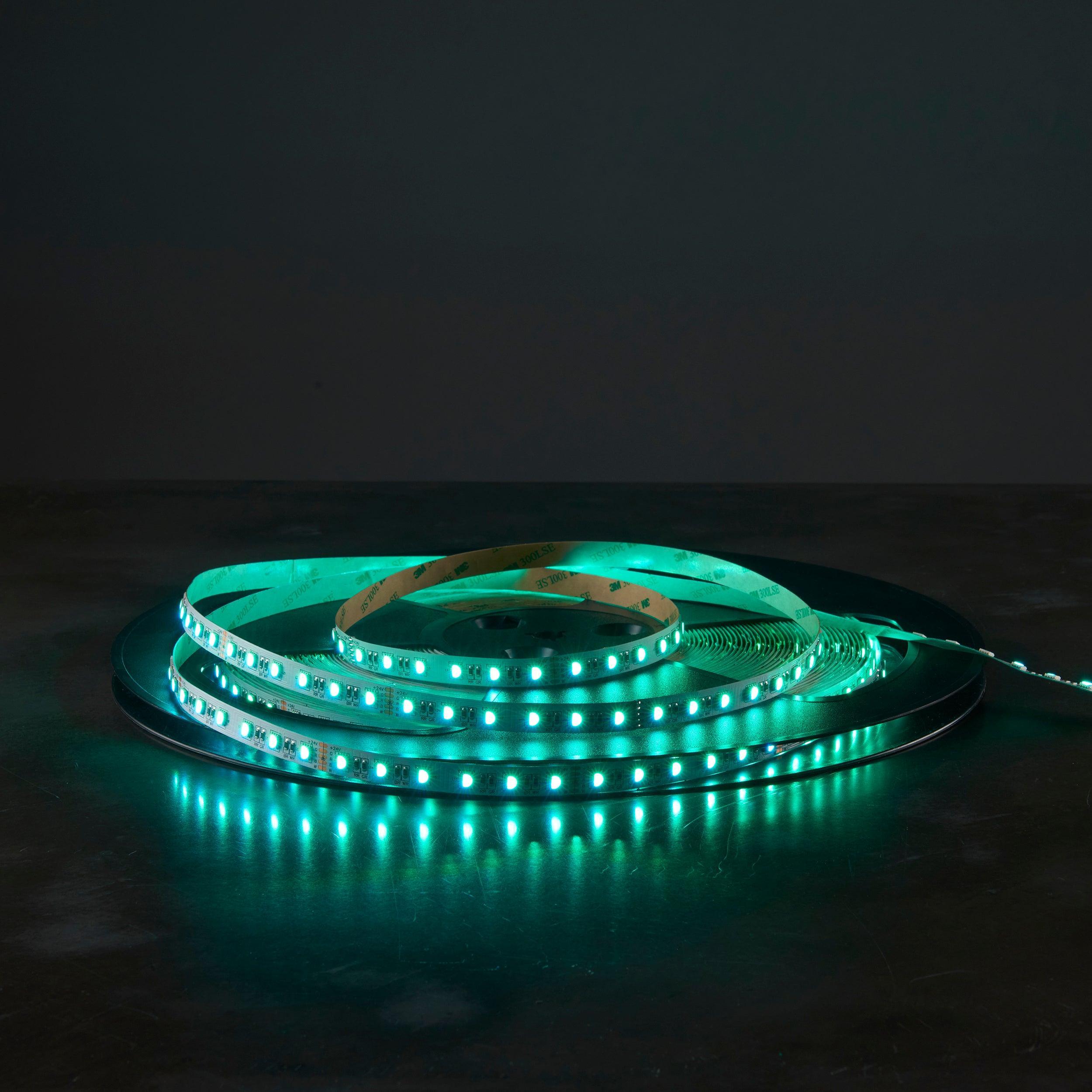 orionrgb led 12w m 30m 360w led flexible strip light by saxby lighting, close up image 142