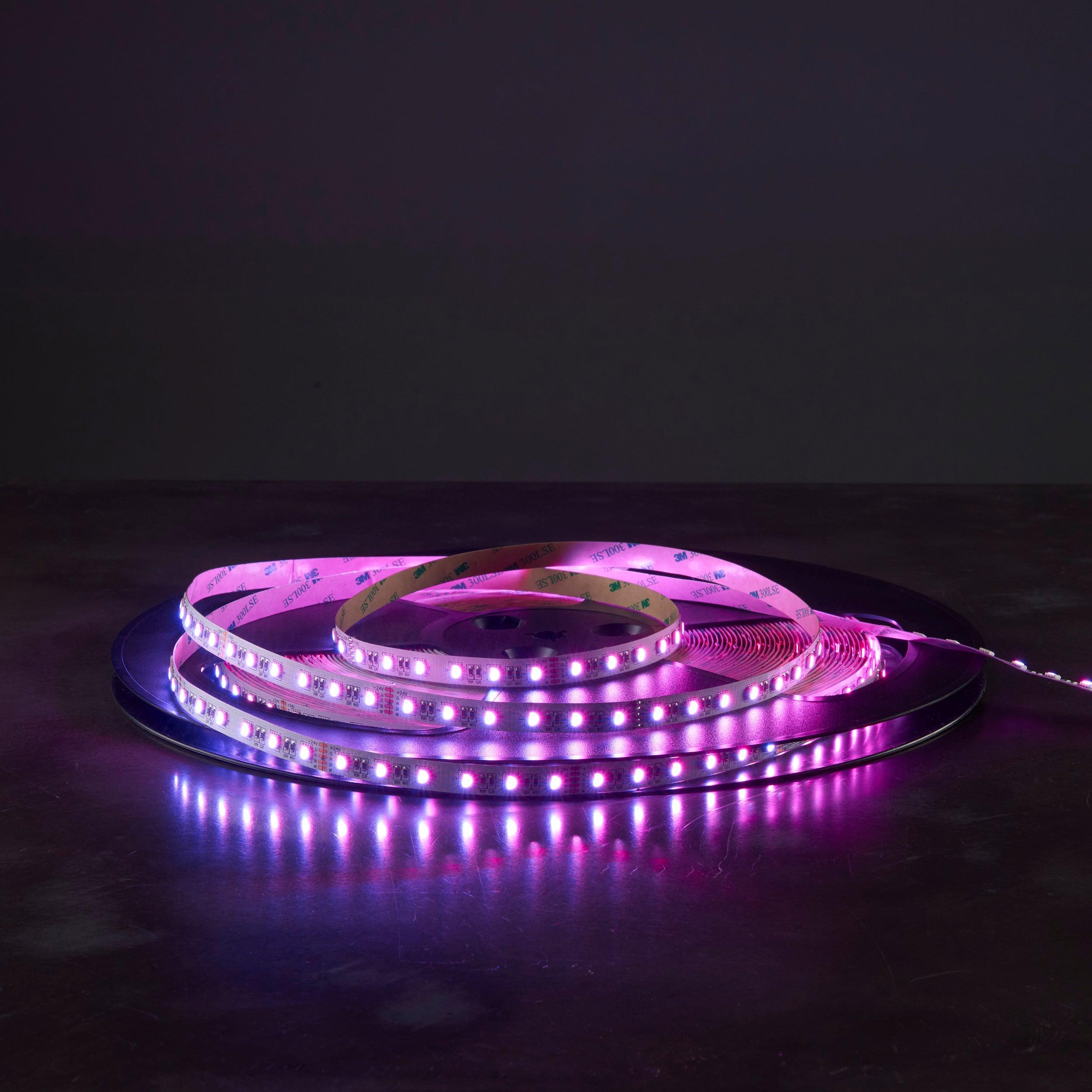 orionrgb led 12w m 30m 360w led flexible strip light by saxby lighting, close up image 100