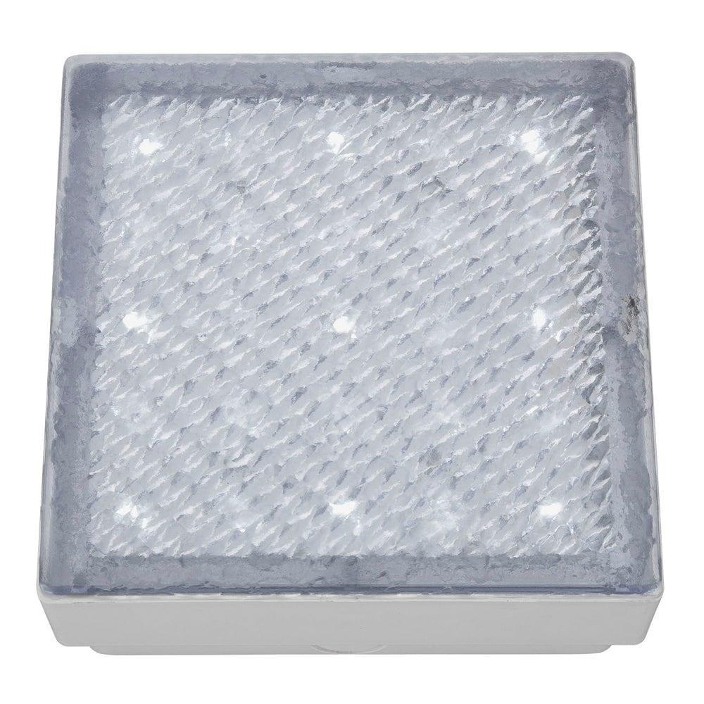walkover led outdoor recessed clear small square floor light