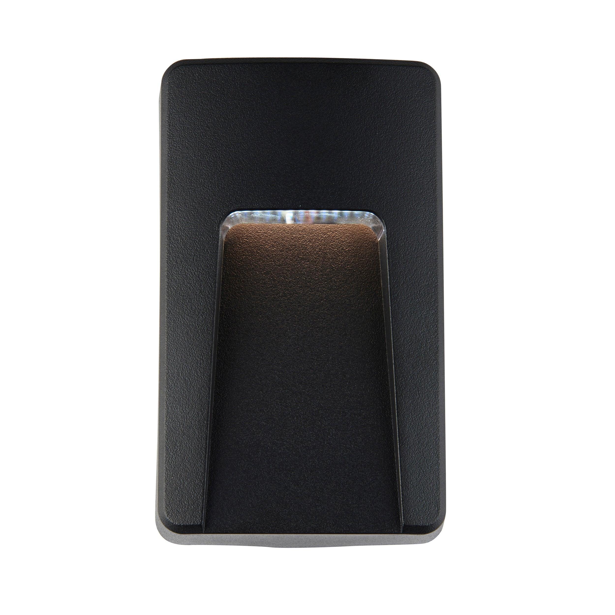 severus black vertical outdoor brick light ip65 2 8w by saxby lighting, close up image 109