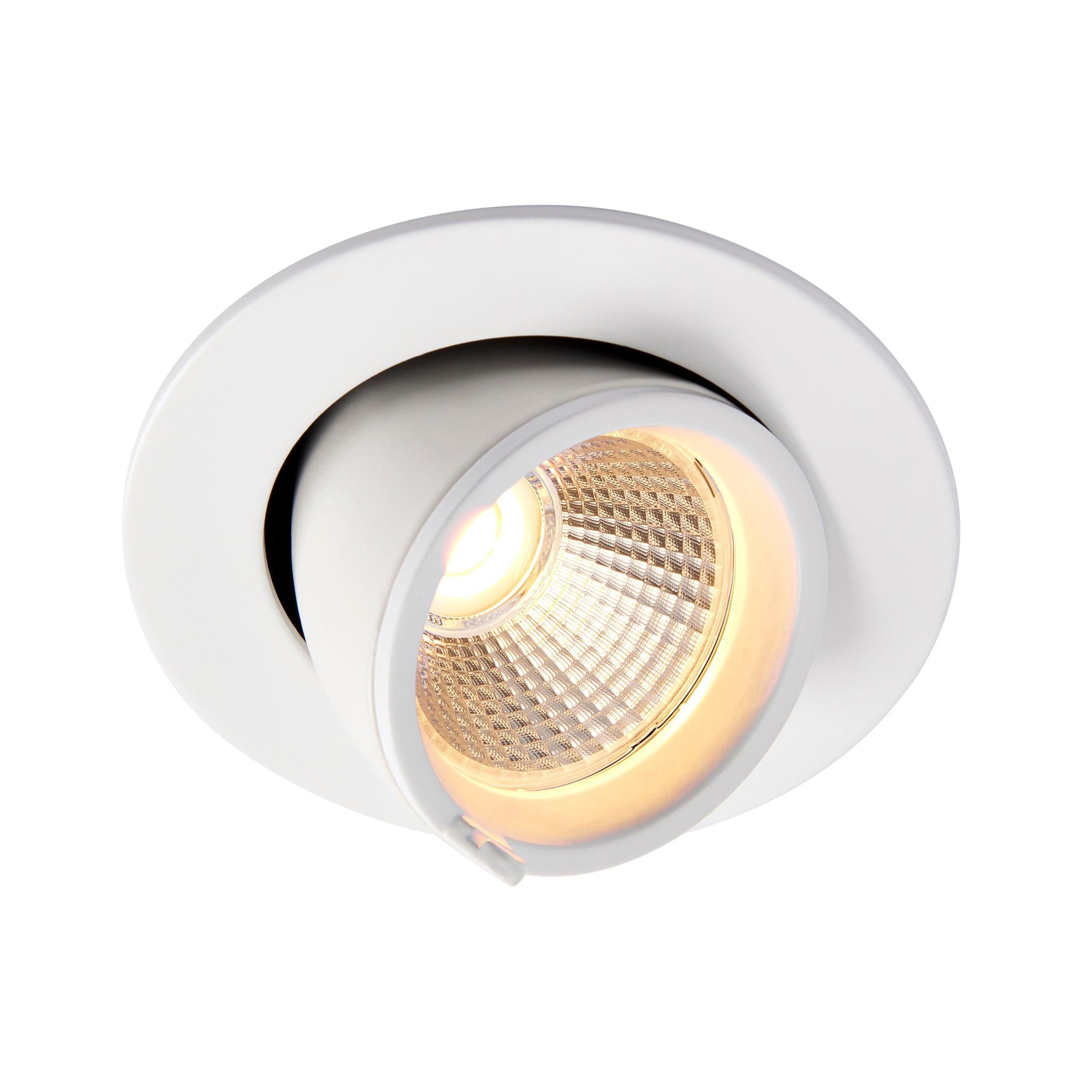 axial warm white led recessed downlight round 15wby saxby lighting