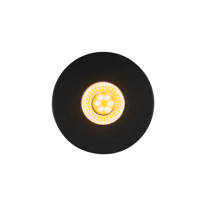 LALO Warm White Recessed Black LED Light IP44 4W