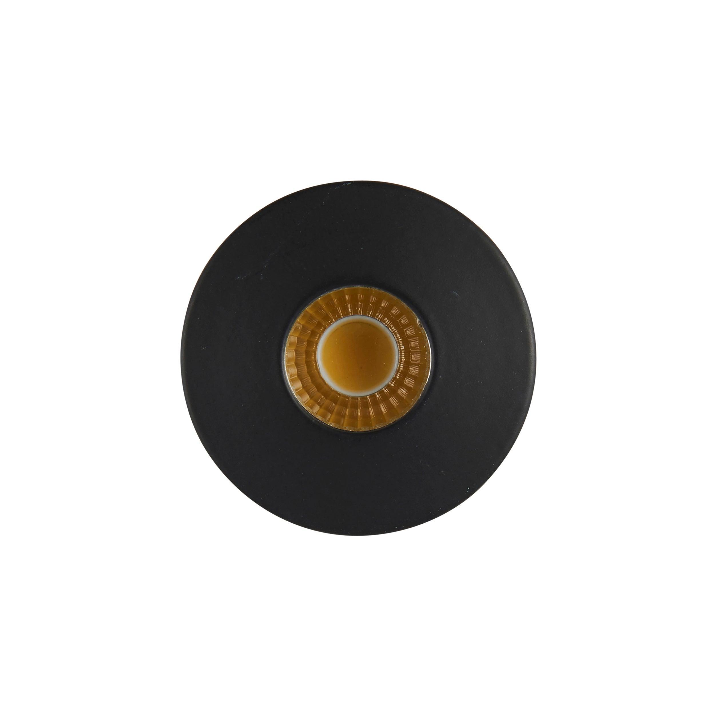 lalo cool white recessed black led light ip44 4w by saxby lighting, close up image 336