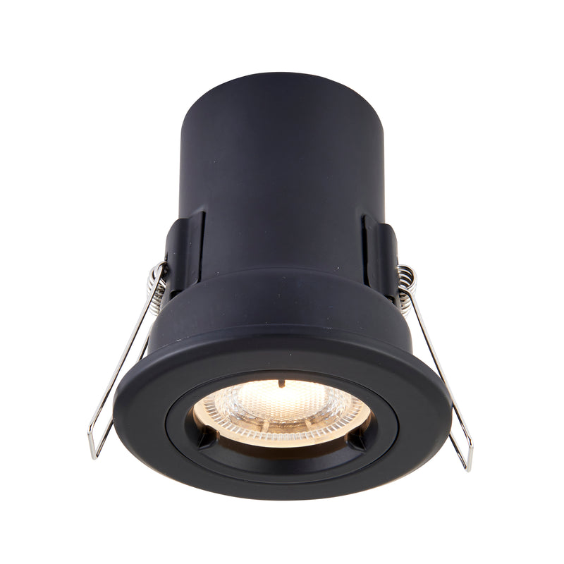 ShieldPLUS Black Fire Rated Fixed Recessed Light 50W