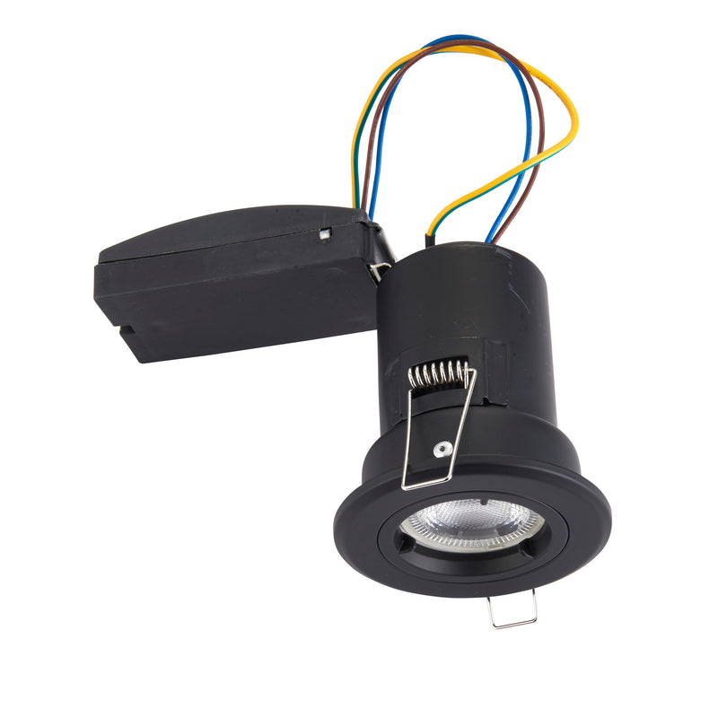 ShieldPLUS Black Fire Rated Fixed Recessed Light 50W