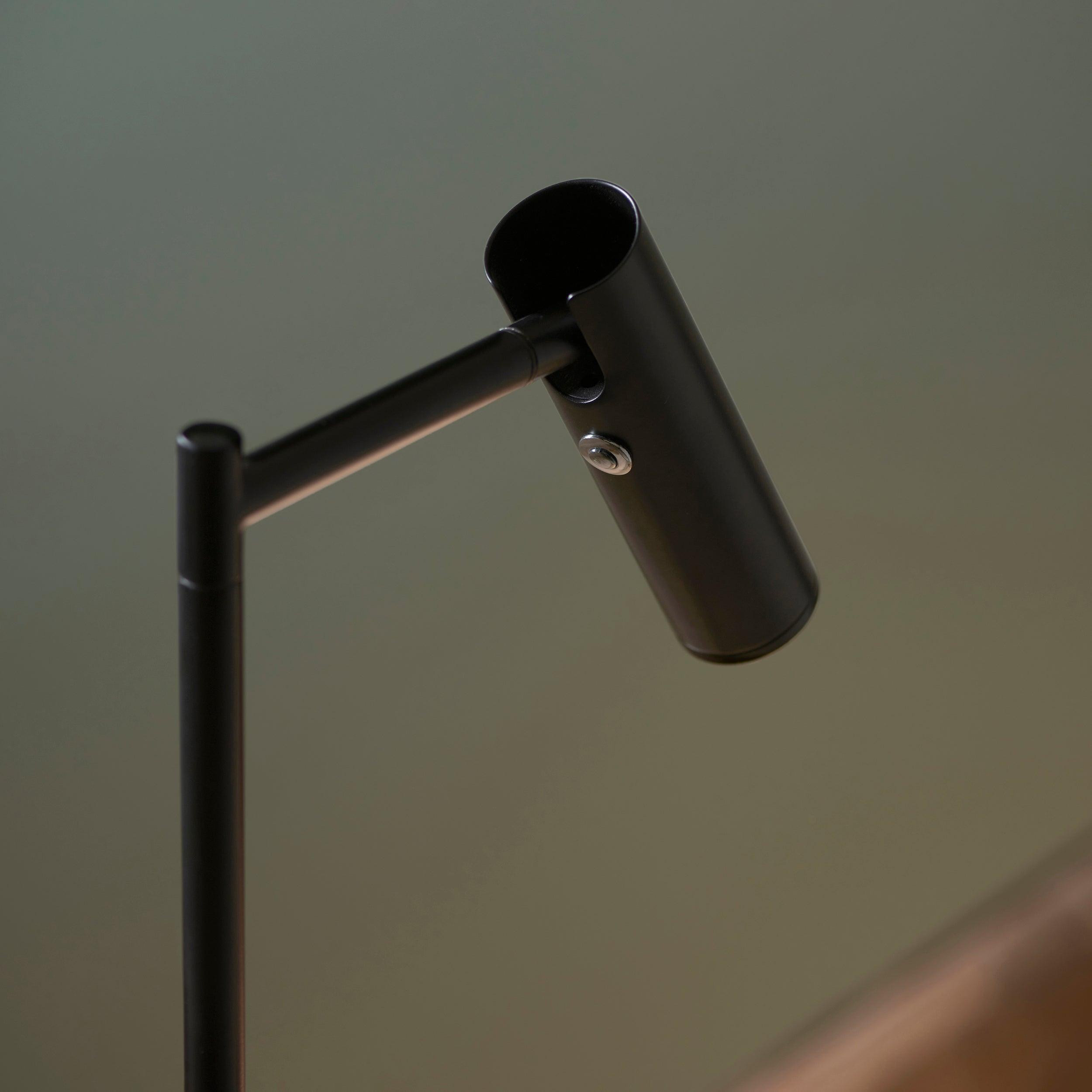 dedicated reader black led floor lamp by Endon Lighting Living Room Unlit Shot
