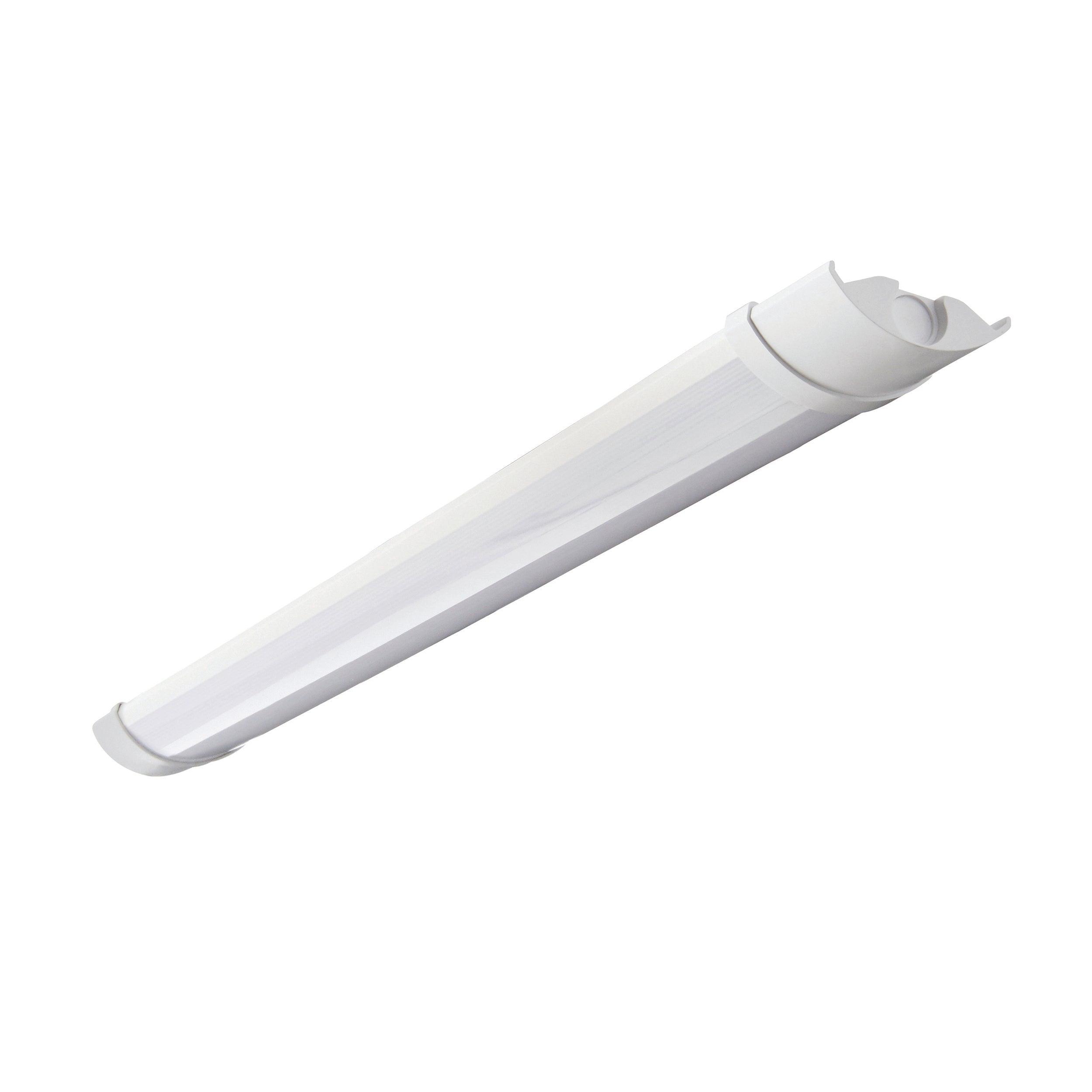 reeve 2 daylight white 2ft led batten light ip65 18wby Saxby Lighting, close up image