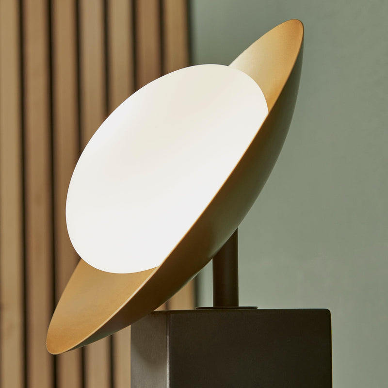 Carlton Gold & Bronze Table Lamp - Opal Glass Shade-Living Lights-Living-Room-Tiffany Lighting Direct-[image-position]
