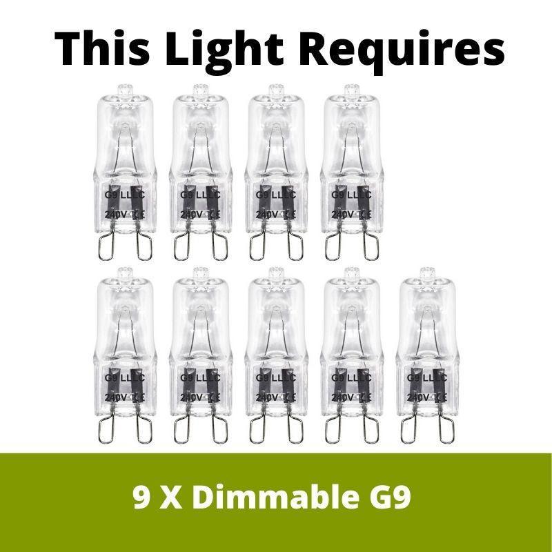 lena 9lt ceiling pendant light by Endon Lighting LED Lamp Bulb Guide