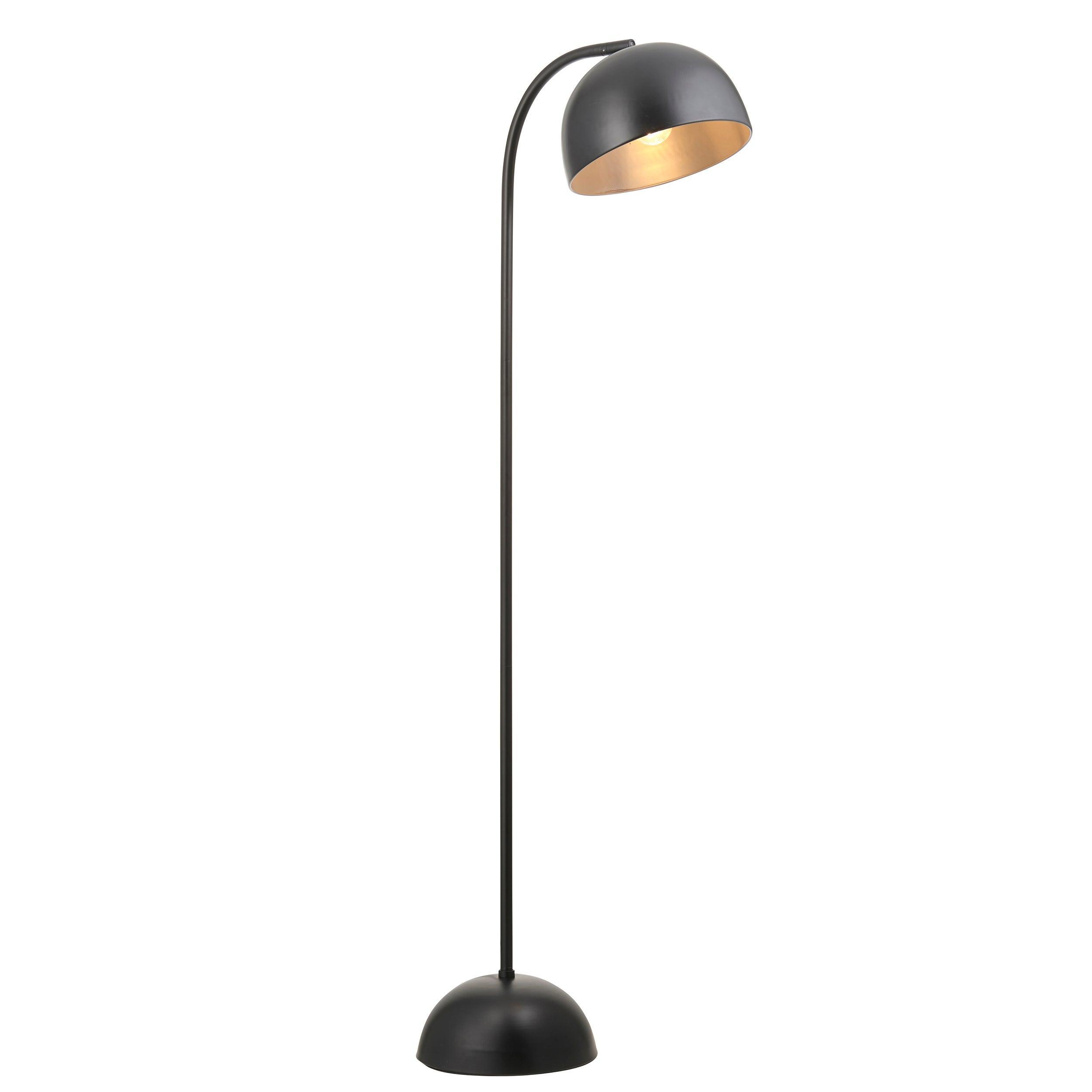 Trindle Black Domed Task Floor Lamp