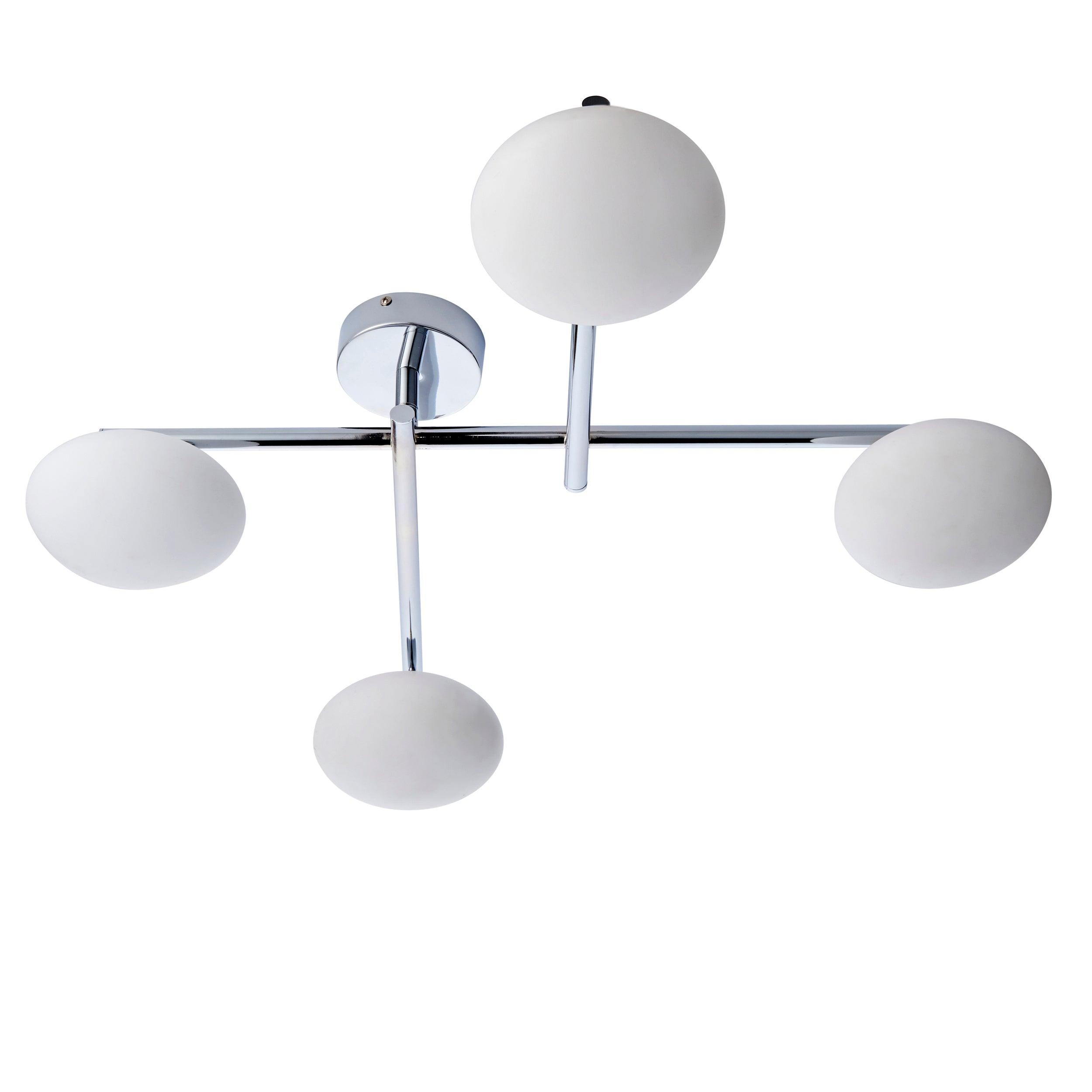trocadero 5 light chrome art deco semi flush bathroom light close fitting image