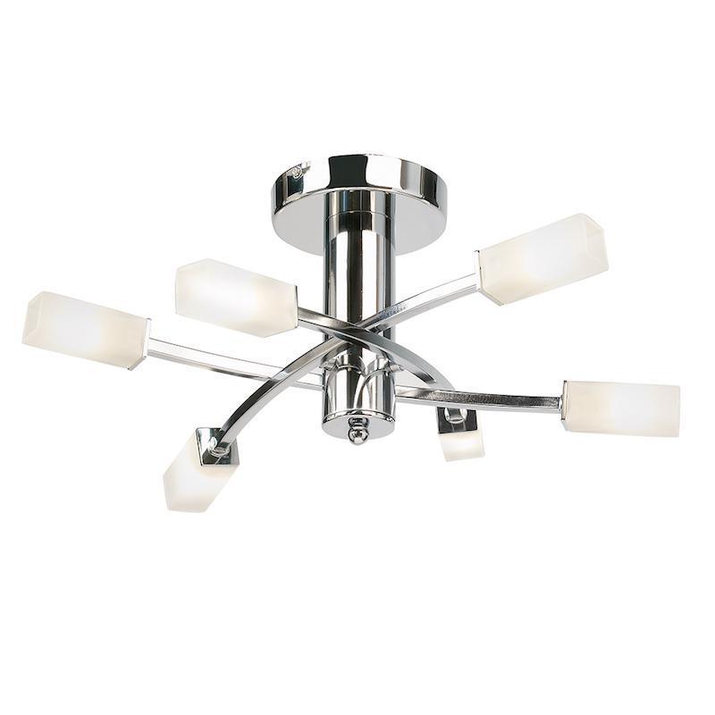 Havana 6lt Semi Flush Ceiling Light by Endon Lighting Living Room Image 1