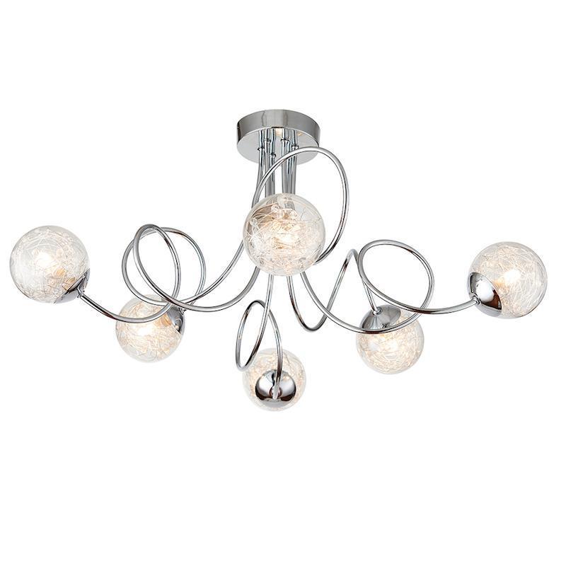Auria 6lt Semi Flush by Endon Lighting Living Room Image 2