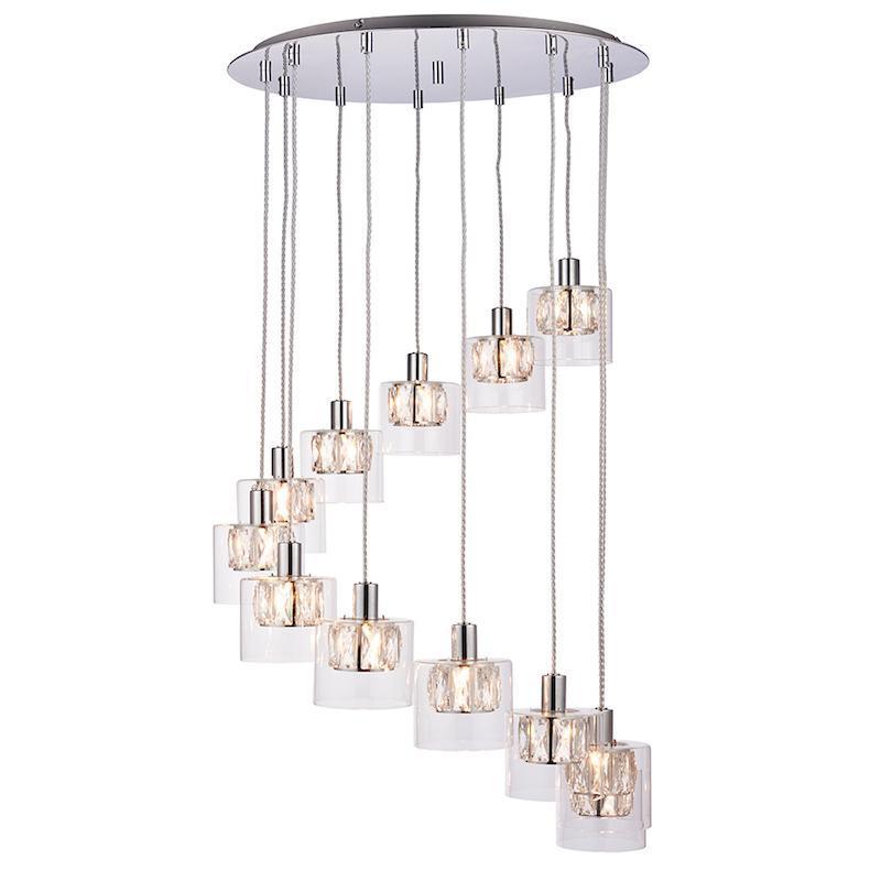 Verina 12lt Ceiling Pendant Light by Endon Lighting