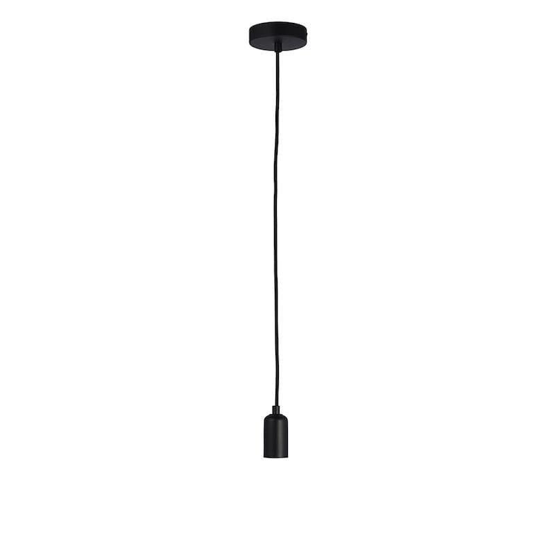 Studio 1lt Large Black Ceiling Pendant Light by Endon Lighting