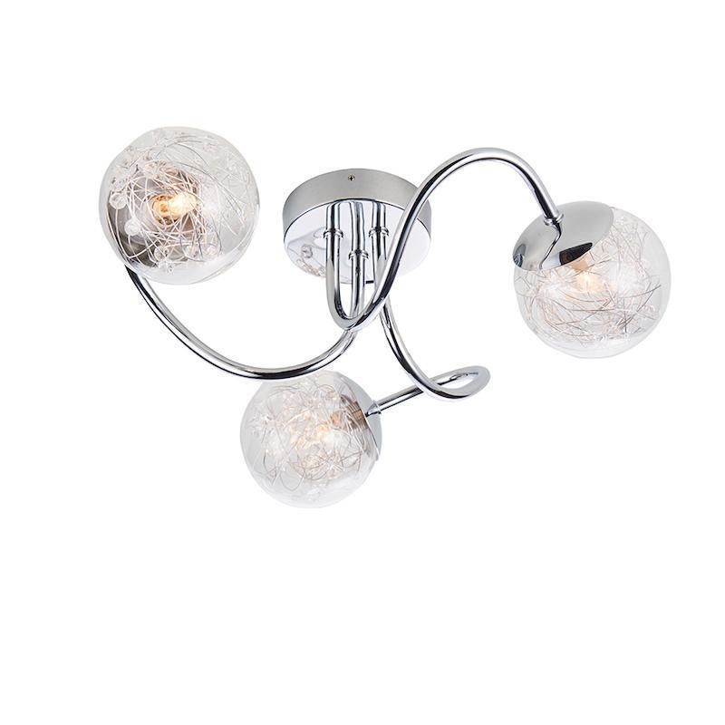 Auria 3lt Semi Flush by Endon Lighting Living Room Image 2