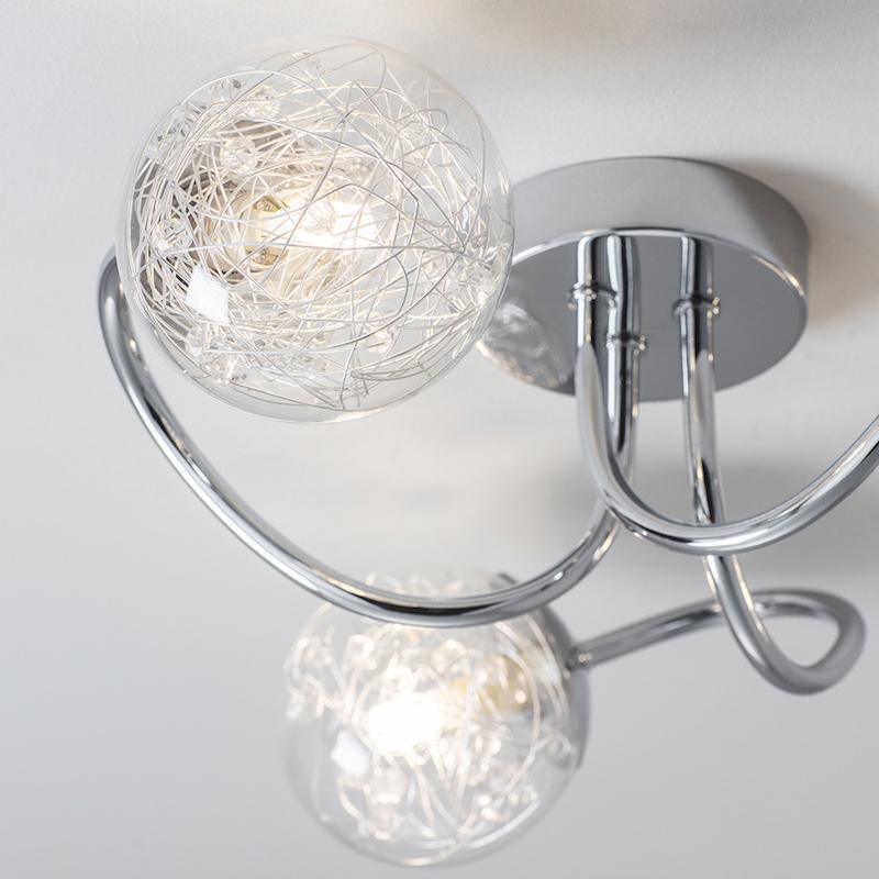 Auria 3lt Semi Flush by Endon Lighting Living Room Image 4