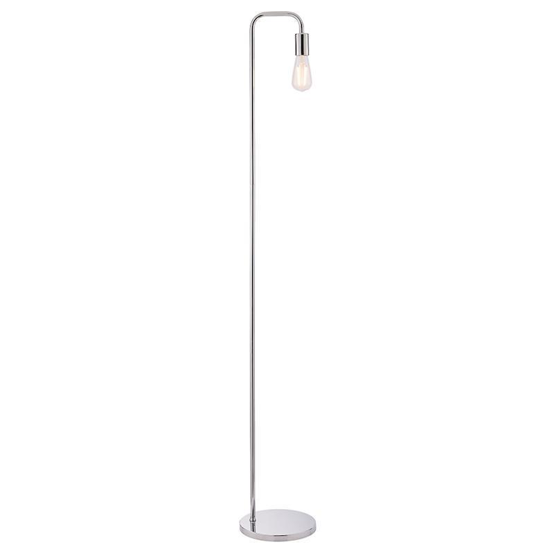Rubens 1lt Chrome Floor Lamp by Endon Lighting