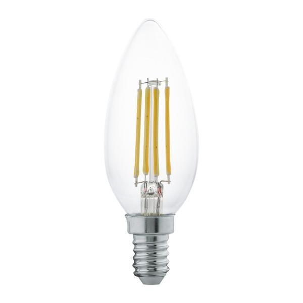 3 X E14 LED Dimmable Candle Filament Bulbs 4W (25W Equivalent)