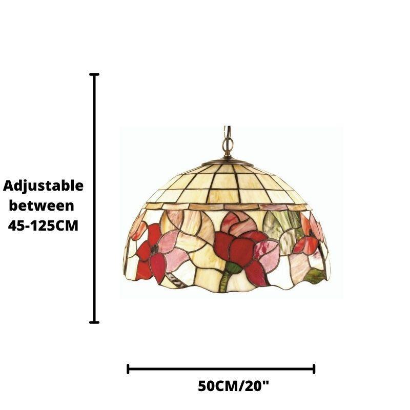 oaks tiffany border large ceiling pendant light Bedroom Lighting Image