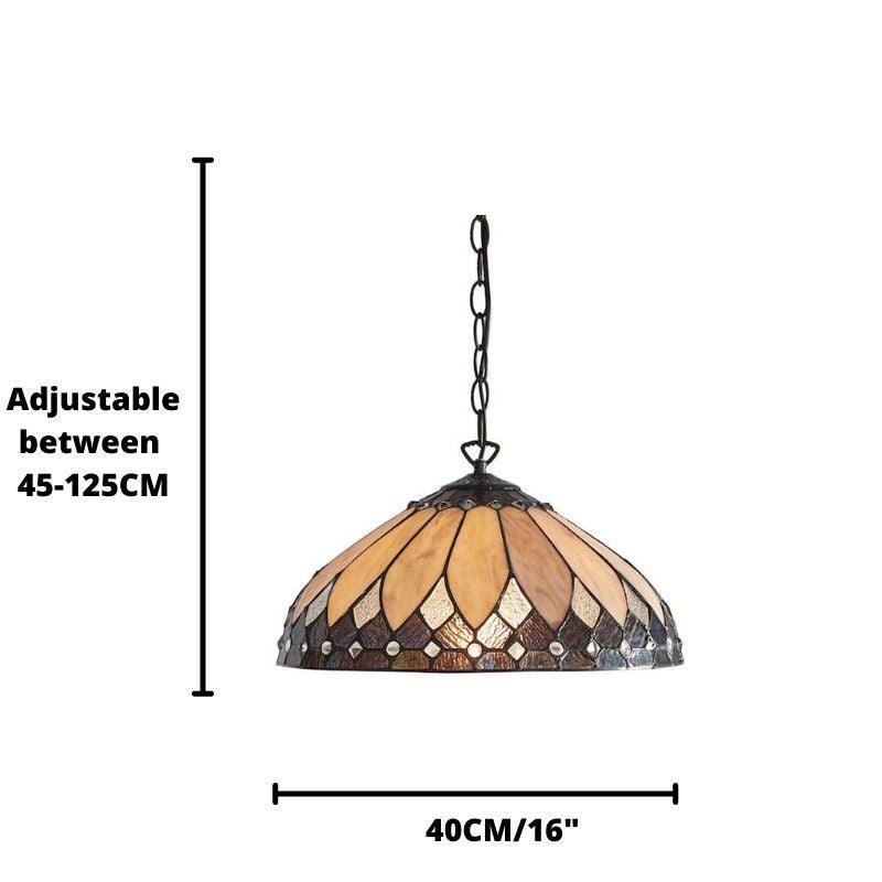 brooklyn medium tiffany pendant light Living room lighting image