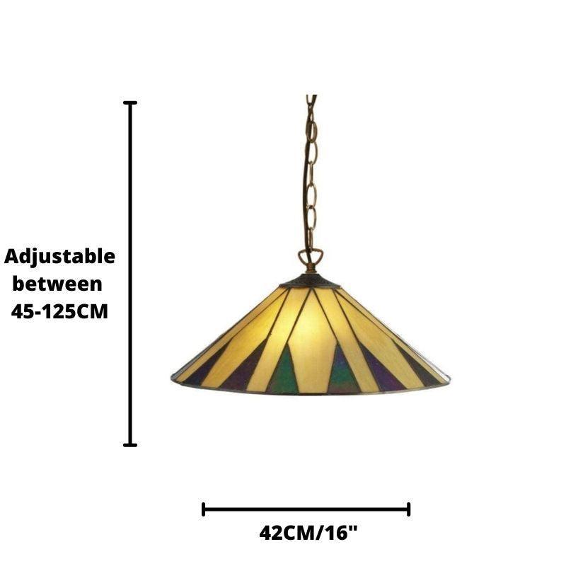 charleston tiffany ceiling light