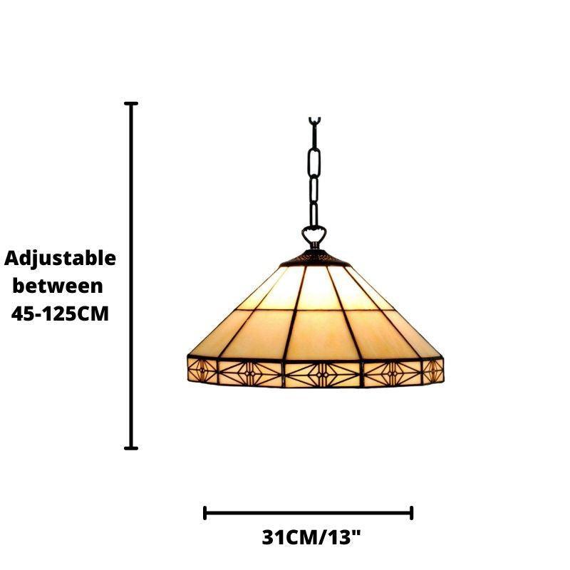 dorchester 1 bulb tiffany ceiling pendant light Living room lighting image