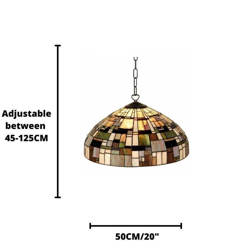 falling water 3 bulb tiffany ceiling pendant light Living room lighting image