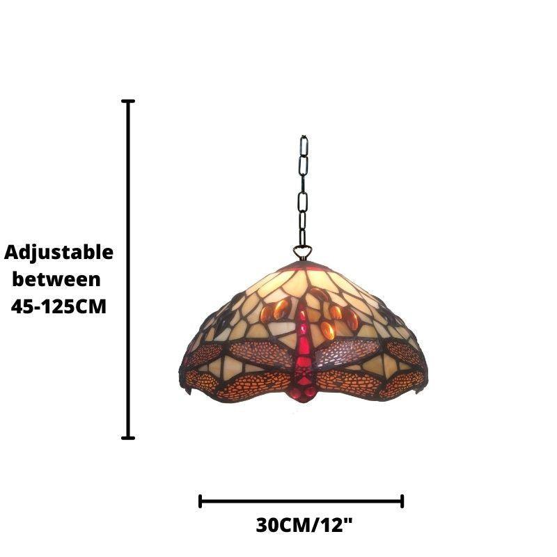 golden dragonfly 1 bulb tiffany ceiling pendant light Living room lighting image