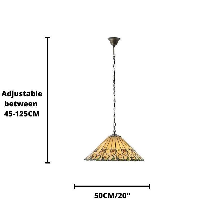 jamelia large tiffany pendant light Living room lighting image