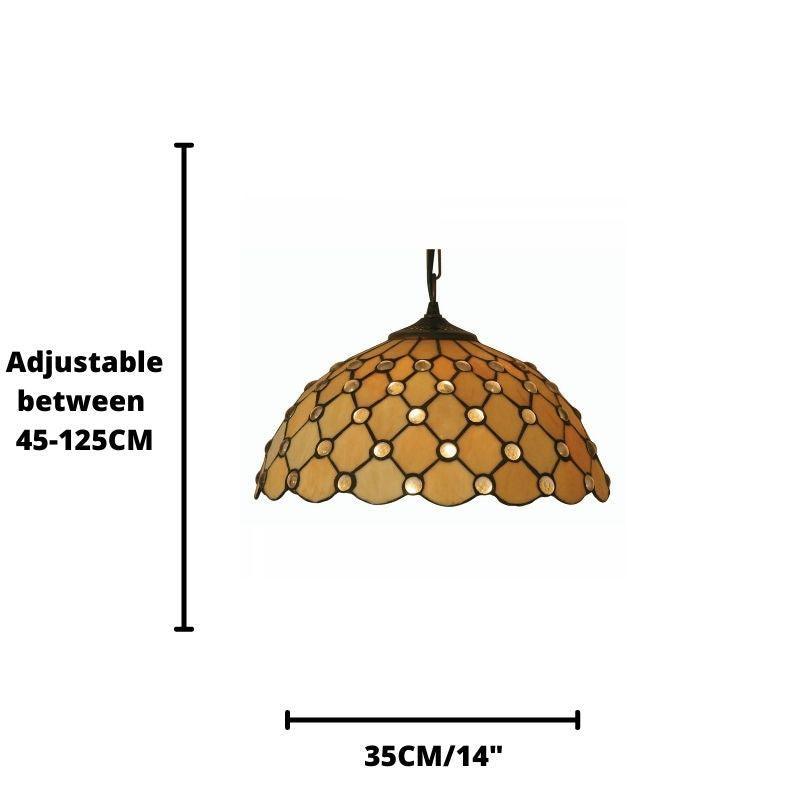 oaks tiffany jewel pendant light Bedroom Lighting Close up