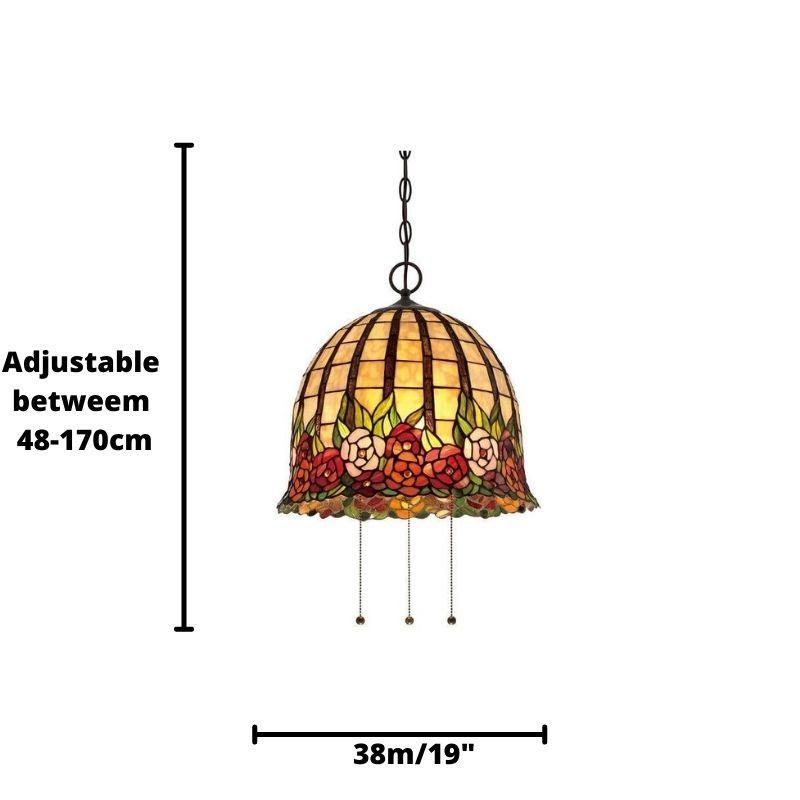rosecliffe tiffany ceiling light Close Up LED Bulb