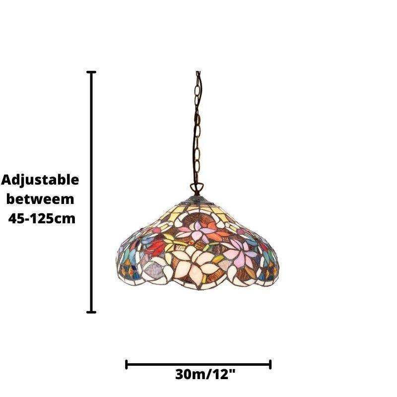 sullivan small tiffany ceiling light Living room lighting image