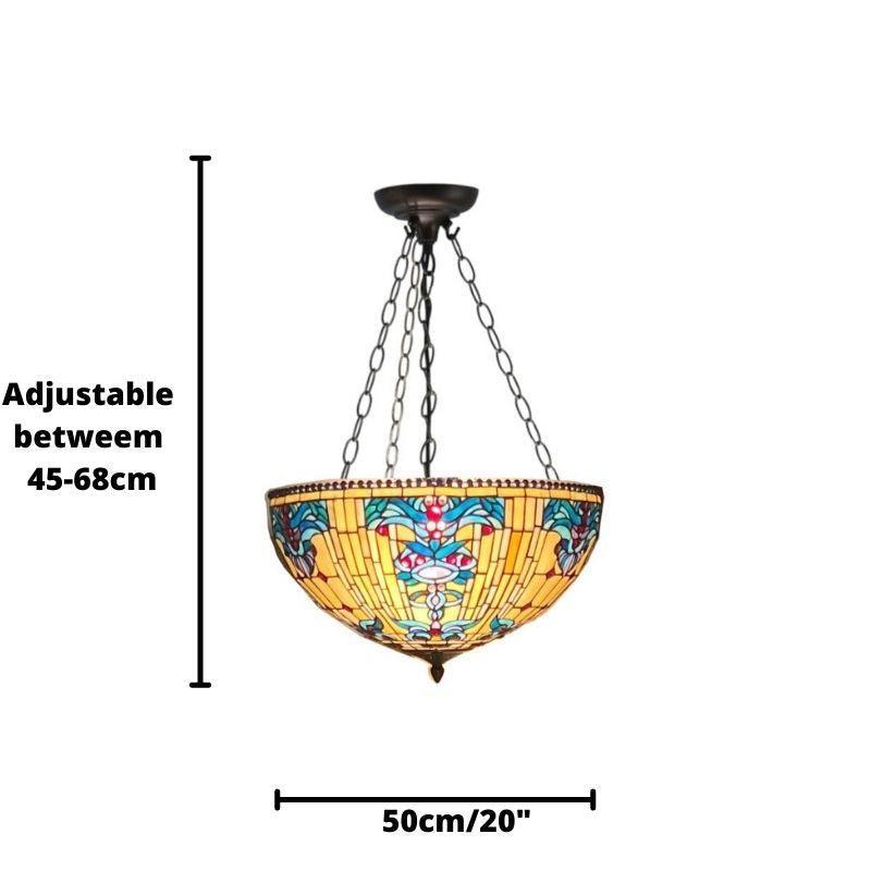 regency tiffany ceiling light Living room lighting image