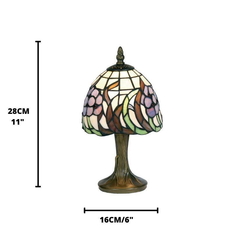 oaks tiffany blue flower bedside lamp Living Room Close Up