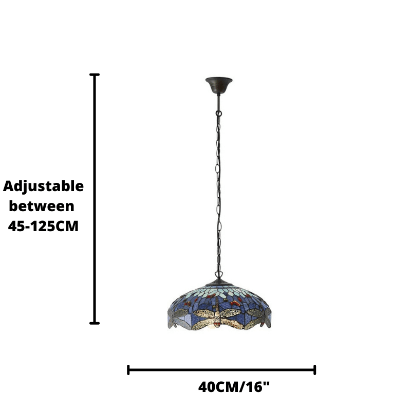 blue dragonfly medium tiffany ceiling light 3 bulb fitting LED Lamp Bulb Guide