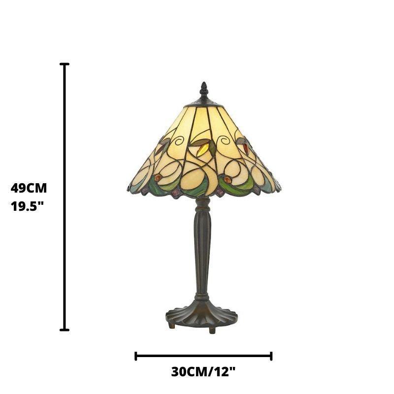 jamelia medium tiffany lamp unlit close up image