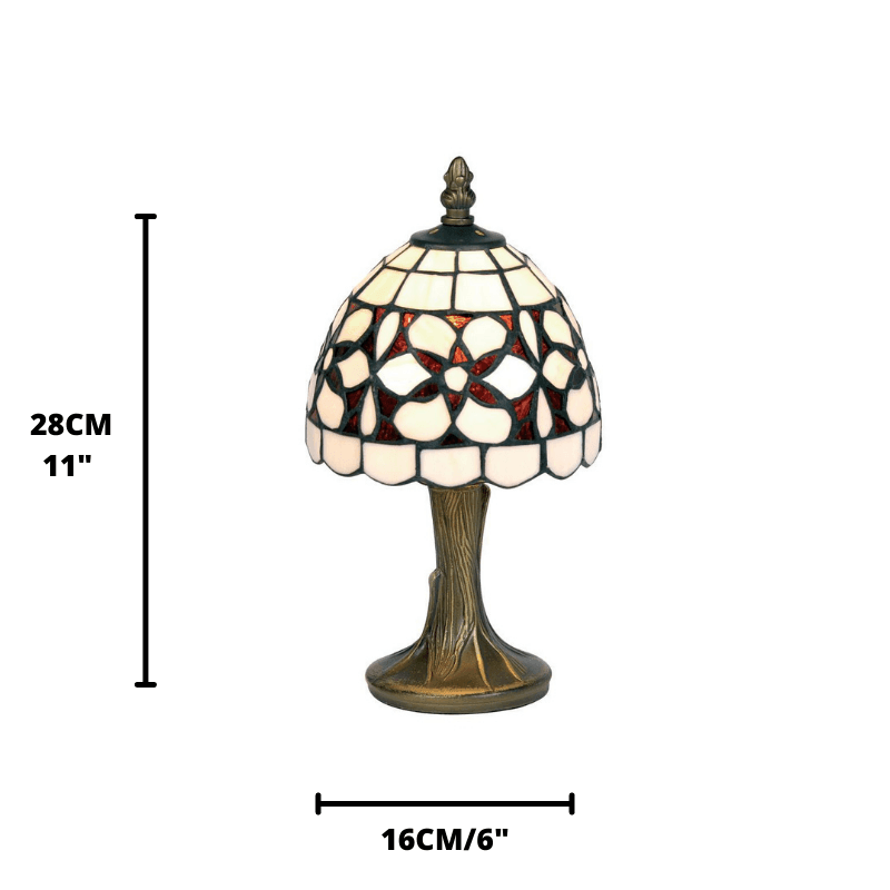 oaks tiffany amber flower bedside lamp Living Room Image