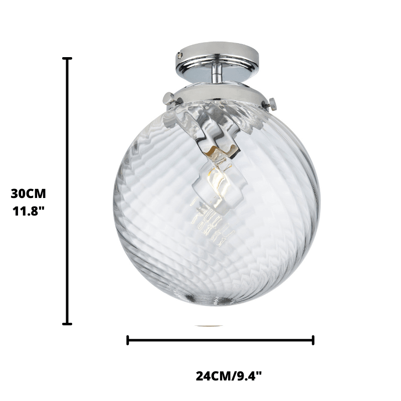 milston 1 light flush bathroom ceiling light light by Endon Lighting Living Room Close Up 145